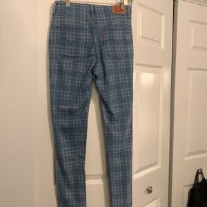 Levi’s 721 High Rise Jean Plaid